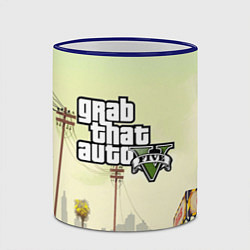 Кружка 3D GTA 5, цвет: 3D-синий кант — фото 2