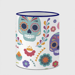 Кружка 3D Мексиканские мотивы, цвет: 3D-синий кант — фото 2