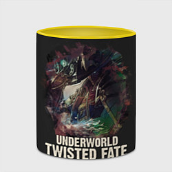 Кружка 3D Twisted Fate, цвет: 3D-белый + желтый — фото 2