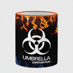 Кружка 3D UMBRELLA CORPORATION, цвет: 3D-оранжевый кант — фото 2