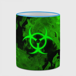 Кружка 3D BIOHAZARD, цвет: 3D-небесно-голубой кант — фото 2