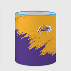 Кружка 3D LA LAKERS, цвет: 3D-небесно-голубой кант — фото 2