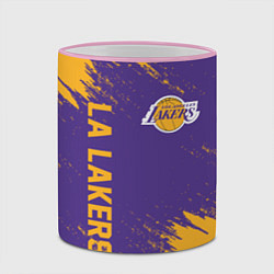 Кружка 3D LA LAKERS, цвет: 3D-розовый кант — фото 2
