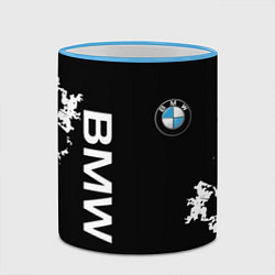 Кружка 3D BMW, цвет: 3D-небесно-голубой кант — фото 2