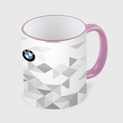 Кружка 3D BMW, цвет: 3D-розовый кант