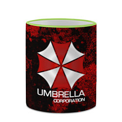 Кружка 3D UMBRELLA CORP, цвет: 3D-светло-зеленый кант — фото 2