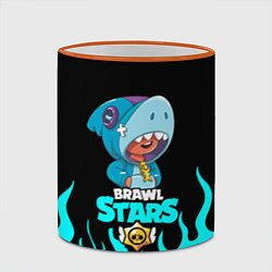 Кружка 3D BRAWL STARS LEON, цвет: 3D-оранжевый кант — фото 2