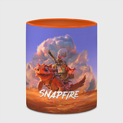 Кружка 3D Snapfire, цвет: 3D-белый + оранжевый — фото 2