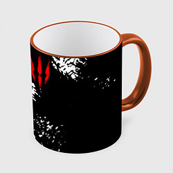 Кружка 3D THE WITCHER, цвет: 3D-оранжевый кант