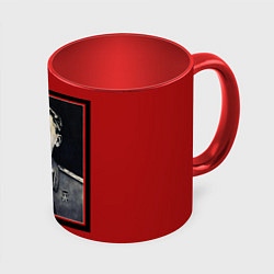 Кружка 3D Сталин, цвет: 3D-белый + красный