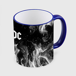 Кружка 3D AC DC, цвет: 3D-синий кант