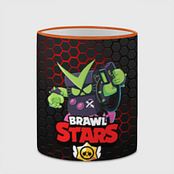 Кружка 3D BRAWL STARS VIRUS 8-BIT, цвет: 3D-оранжевый кант — фото 2