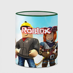 Кружка 3D ROBLOX, цвет: 3D-зеленый кант — фото 2