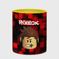 Кружка 3D ROBLOX, цвет: 3D-белый + желтый — фото 2