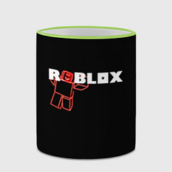 Кружка 3D Роблокс Roblox, цвет: 3D-светло-зеленый кант — фото 2
