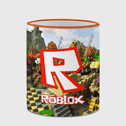 Кружка 3D ROBLOX, цвет: 3D-оранжевый кант — фото 2