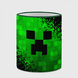 Кружка 3D MINECRAFT, цвет: 3D-зеленый кант — фото 2