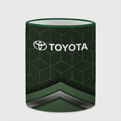 Кружка 3D TOYOTA, цвет: 3D-зеленый кант — фото 2