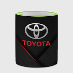 Кружка 3D TOYOTA, цвет: 3D-светло-зеленый кант — фото 2