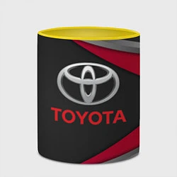 Кружка 3D TOYOTA, цвет: 3D-белый + желтый — фото 2