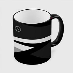 Кружка 3D Mercedes-Benz, цвет: 3D-черный кант