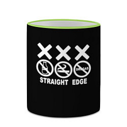 Кружка 3D Straight edge, цвет: 3D-светло-зеленый кант — фото 2