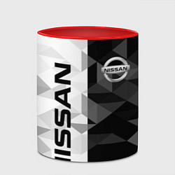 Кружка 3D NISSAN, цвет: 3D-белый + красный — фото 2