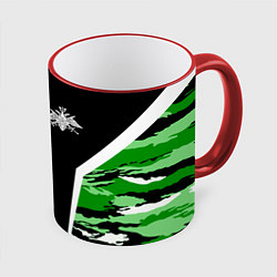 Кружка 3D Пограничные Войска, цвет: 3D-красный кант
