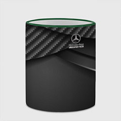 Кружка 3D Mercedes-AMG, цвет: 3D-зеленый кант — фото 2
