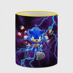 Кружка 3D SONIC, цвет: 3D-желтый кант — фото 2