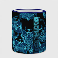Кружка 3D Iron Maiden, цвет: 3D-синий кант — фото 2
