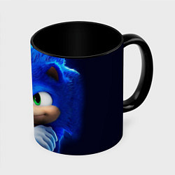 Кружка 3D SONIC, цвет: 3D-белый + черный