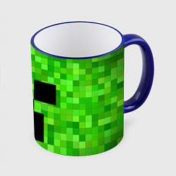 Кружка 3D MINECRAFT, цвет: 3D-синий кант
