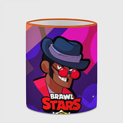 Кружка 3D Brawl stars Брок, цвет: 3D-оранжевый кант — фото 2