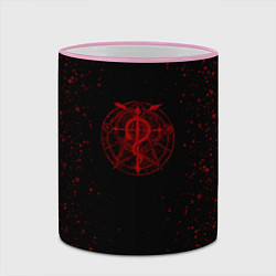 Кружка 3D Стальной алхимик, цвет: 3D-розовый кант — фото 2