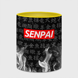 Кружка 3D SENPAI, цвет: 3D-белый + желтый — фото 2