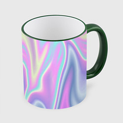 Кружка 3D Vaporwave, цвет: 3D-зеленый кант