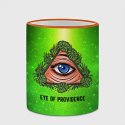 Кружка 3D Всевидящее око, цвет: 3D-оранжевый кант — фото 2