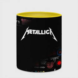 Кружка 3D Metallica, цвет: 3D-белый + желтый — фото 2