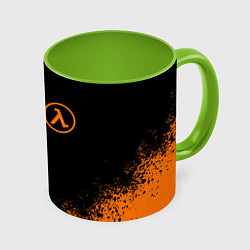 Кружка 3D HALF-LIFE, цвет: 3D-белый + светло-зеленый