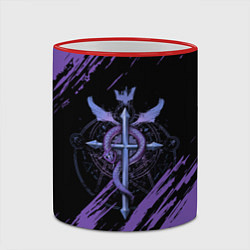 Кружка 3D Стальной алхимик, цвет: 3D-красный кант — фото 2