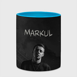 Кружка 3D MARKUL, цвет: 3D-белый + небесно-голубой — фото 2