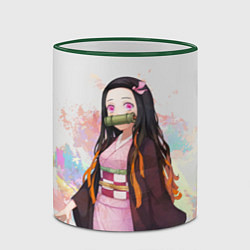 Кружка 3D KIMETSU NO YAIBA, цвет: 3D-зеленый кант — фото 2