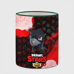 Кружка 3D BRAWL STARS CROW, цвет: 3D-зеленый кант — фото 2