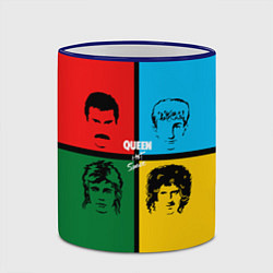 Кружка 3D Queen, цвет: 3D-синий кант — фото 2