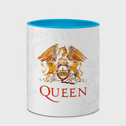 Кружка 3D Queen, цвет: 3D-белый + небесно-голубой — фото 2