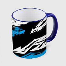 Кружка 3D Bona Fide, цвет: 3D-синий кант