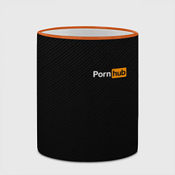 Кружка 3D PORNHUB, цвет: 3D-оранжевый кант — фото 2