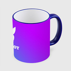 Кружка 3D PLAYBOY, цвет: 3D-синий кант