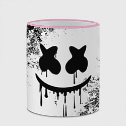 Кружка 3D Marshmello, цвет: 3D-розовый кант — фото 2